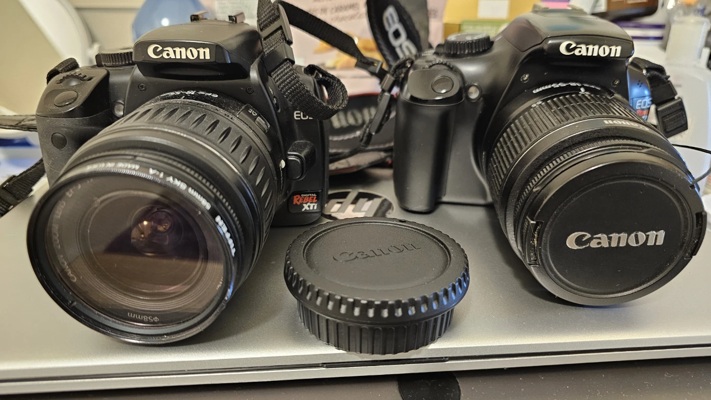 2 DSLR COMBO Canon EOS Rebel T3 and Canon ROS XTi