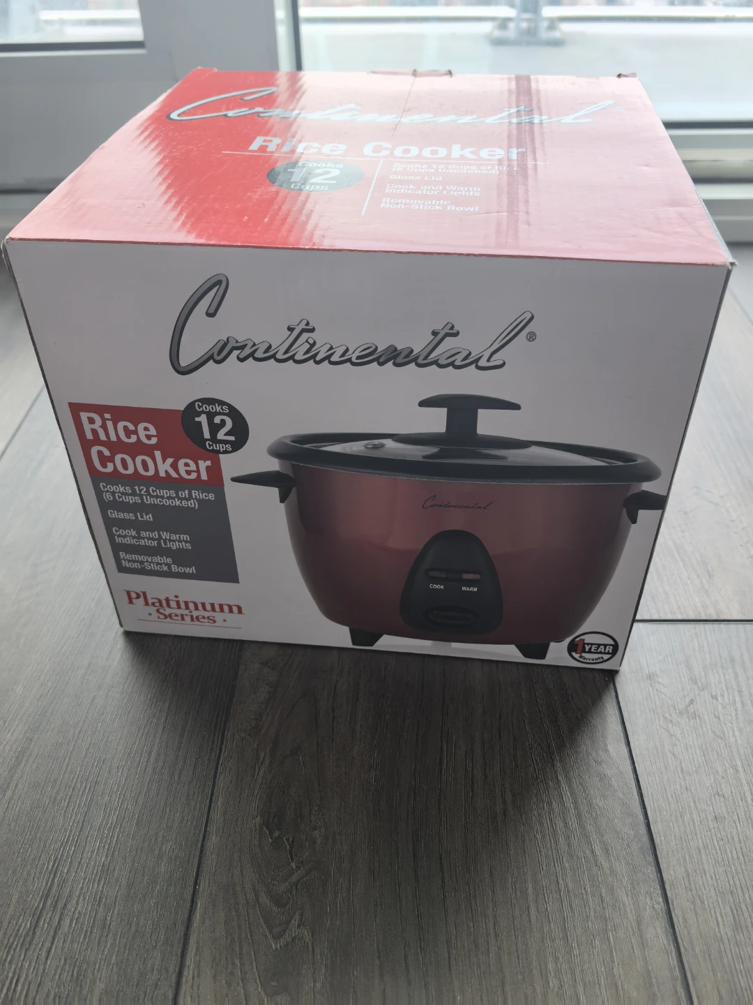 Continental Platinum Series Rice Cooker - 12 Cups