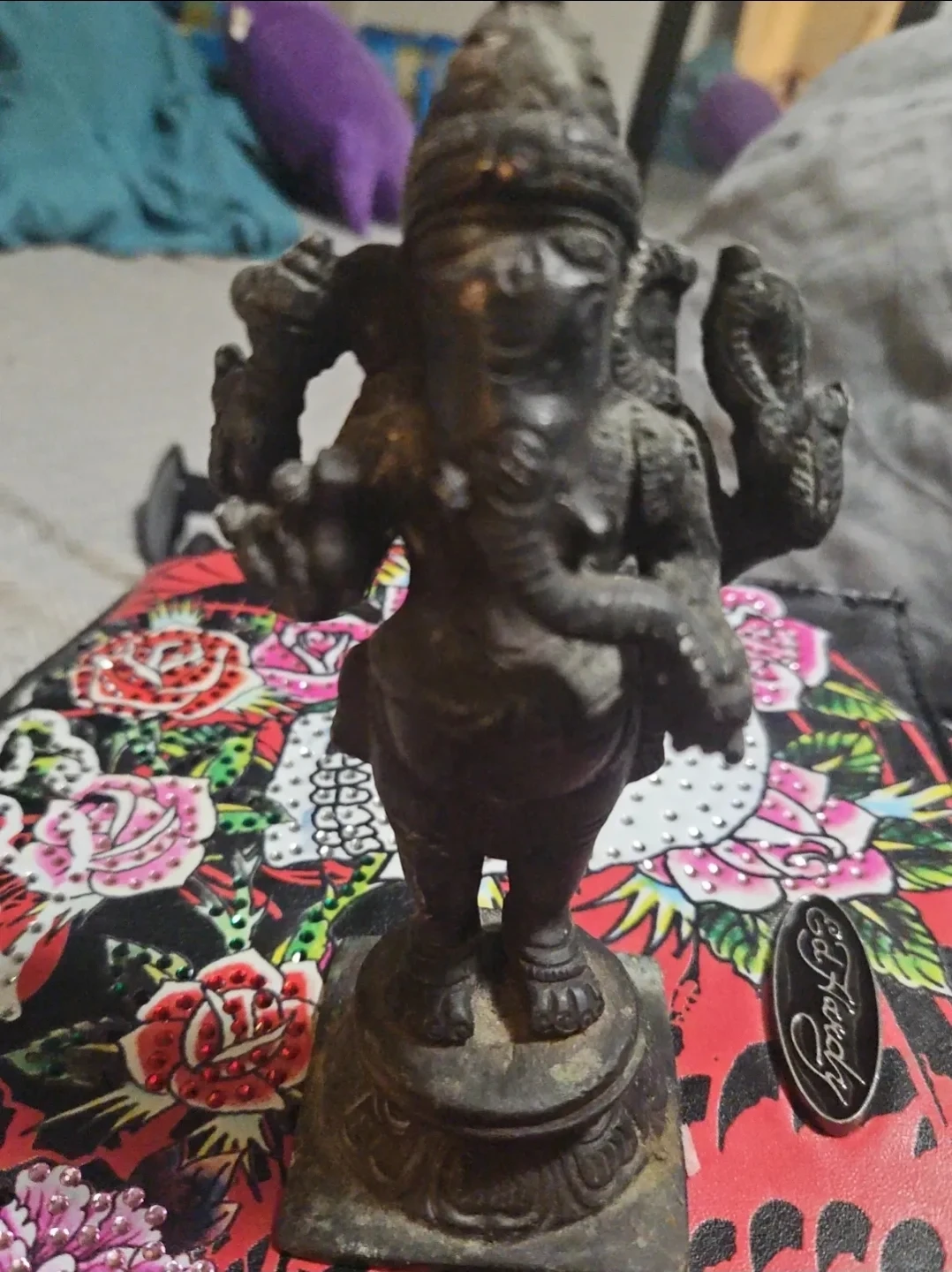 🌱Antique Indian Bronze Ganesha Figure