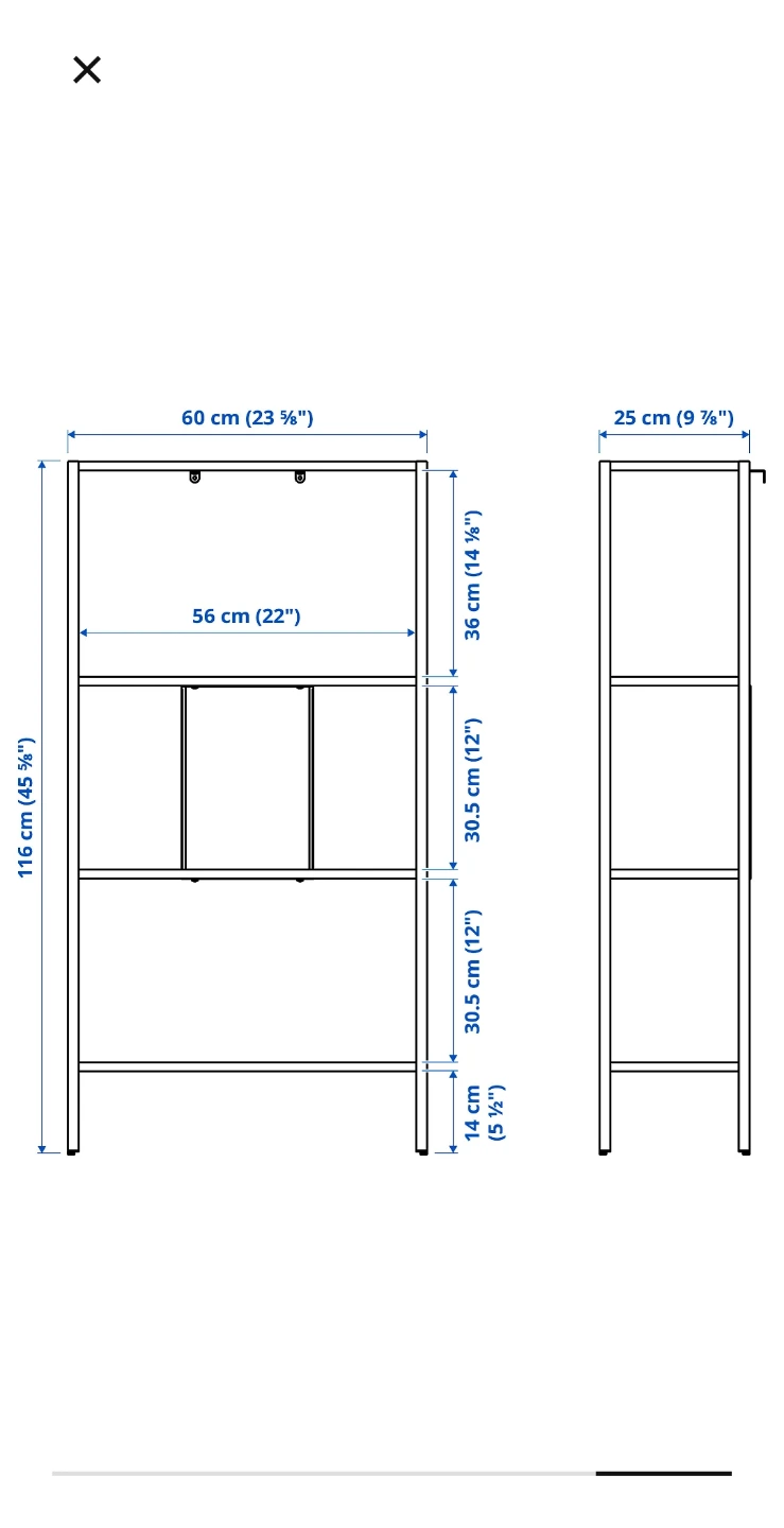 🌱Ikea White Metal 4-Shelf Storage Unit - photo 5