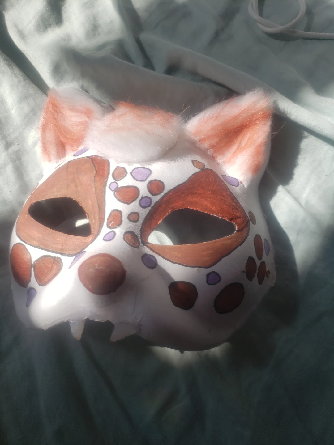 Hand-Painted cat Mask