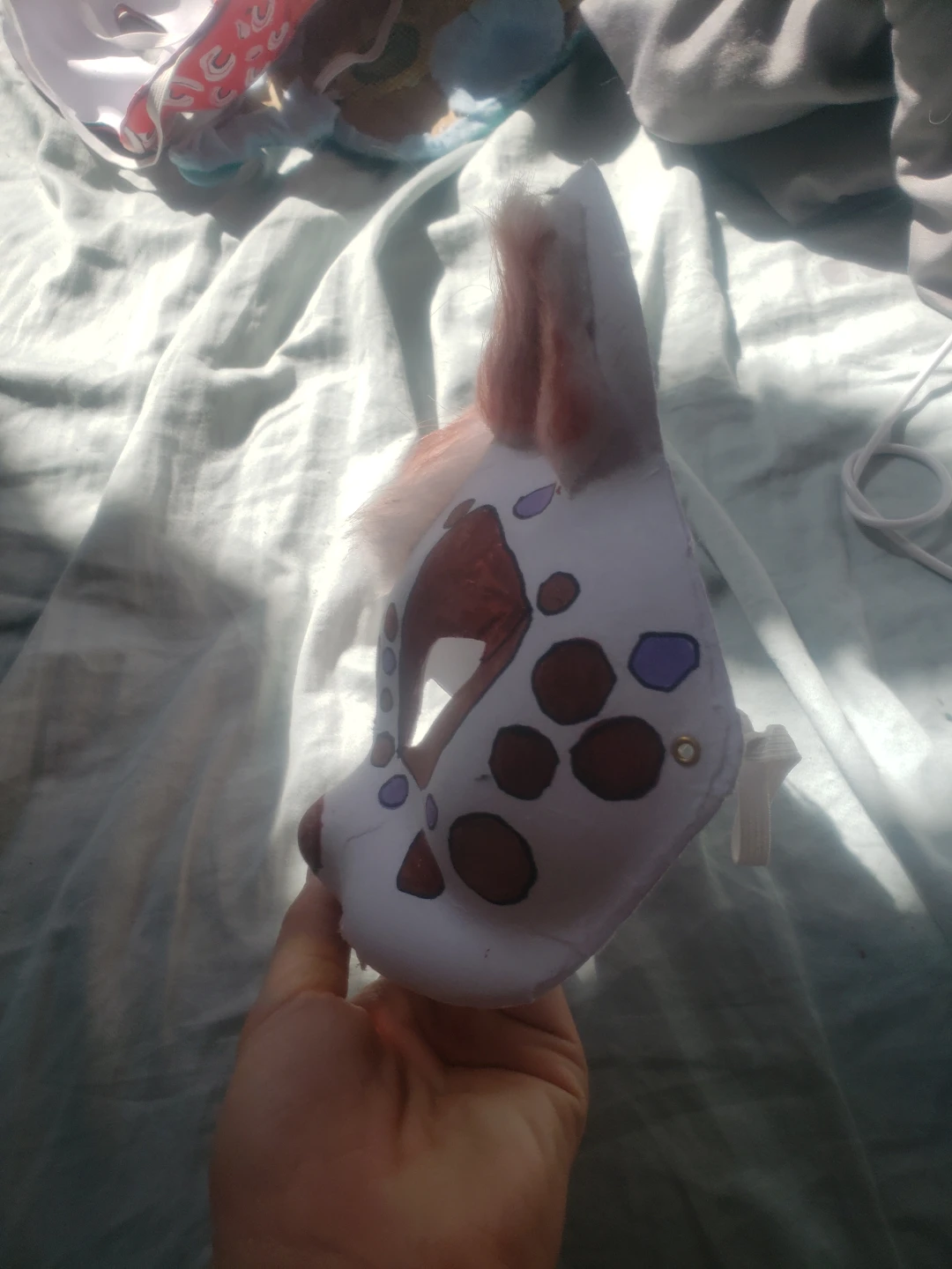 Hand-Painted cat Mask - photo 2