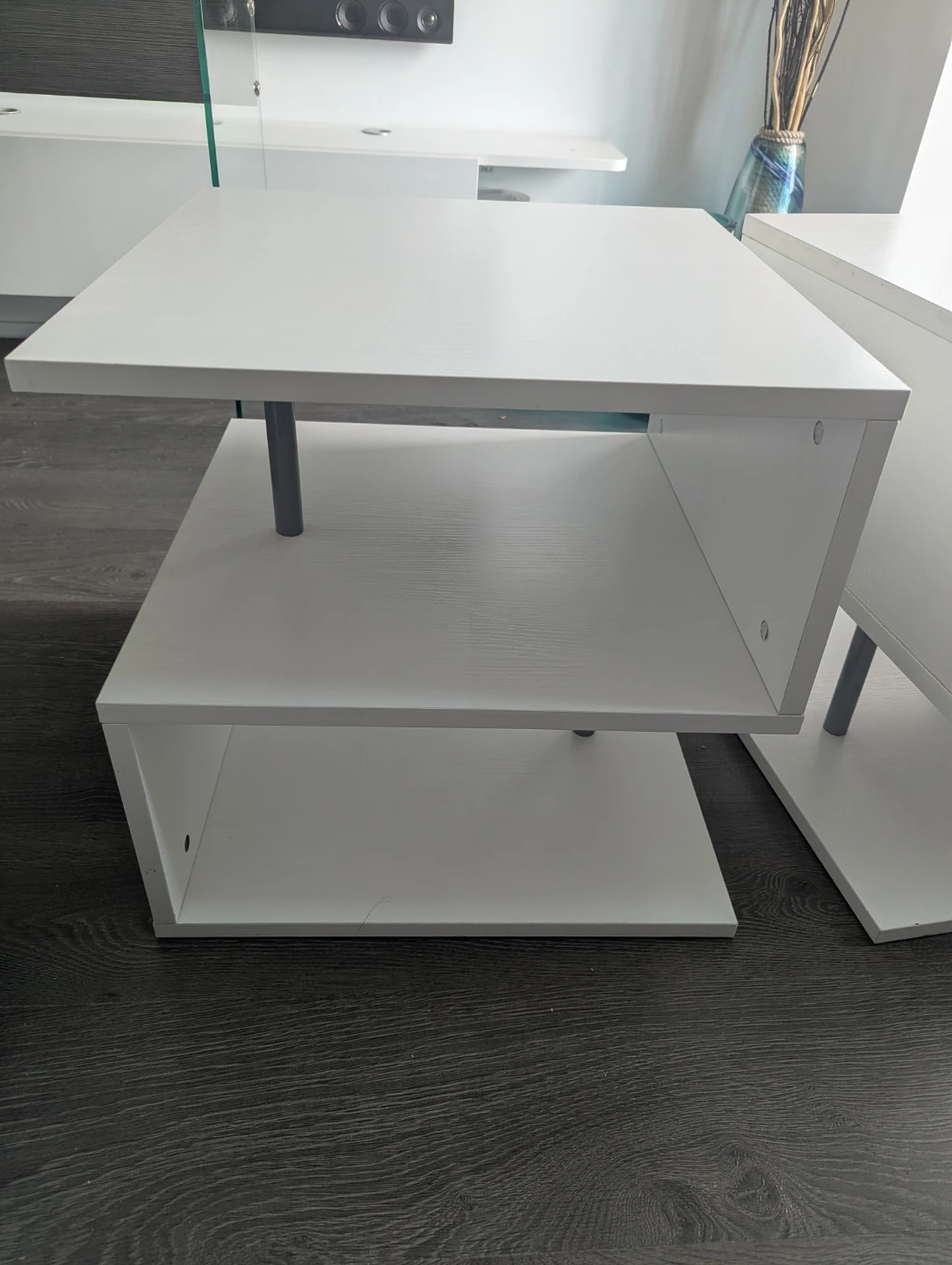 Square Side Table - White (X2) - photo 3