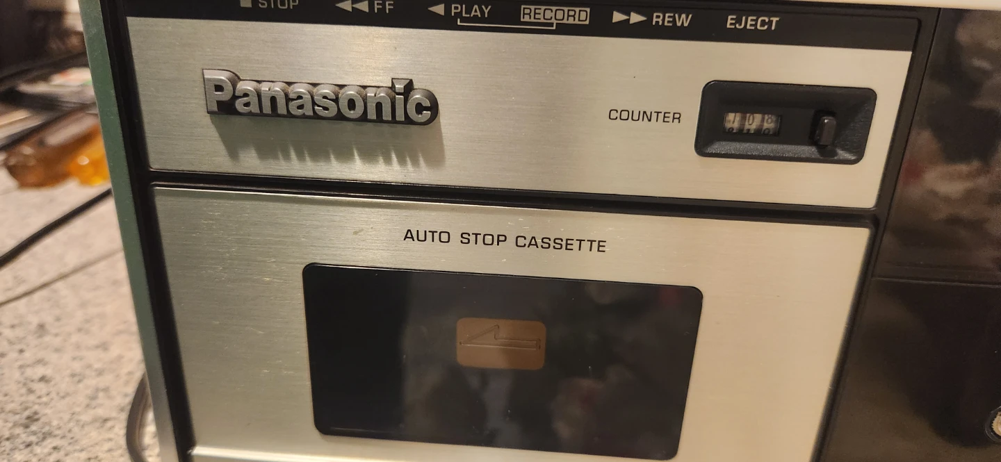 Panasonic Cassette Player / Record Player Combo