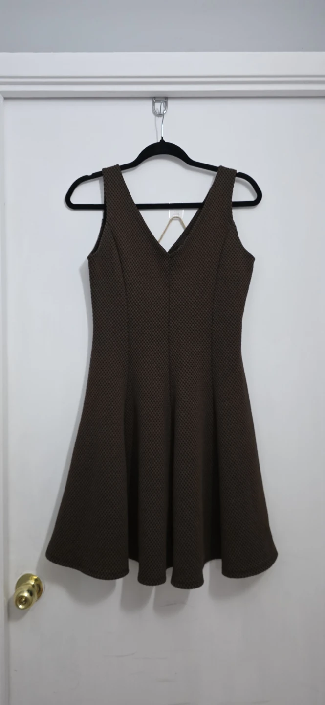 Black strapless lace-up mini dress