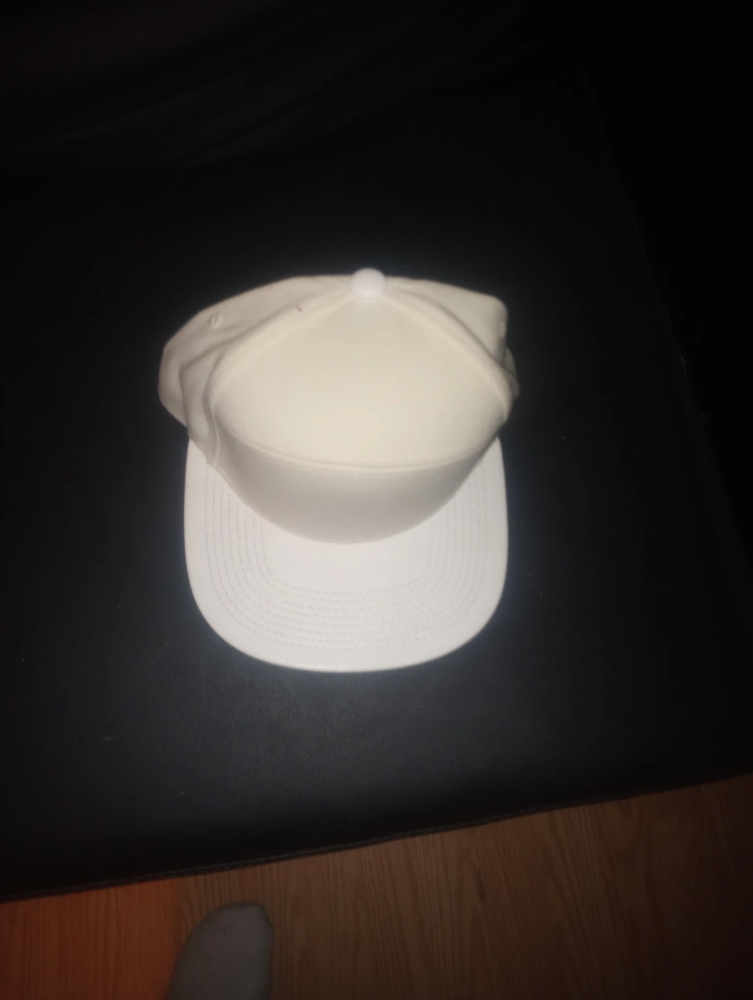 Plain White Snapback Hat - photo 2