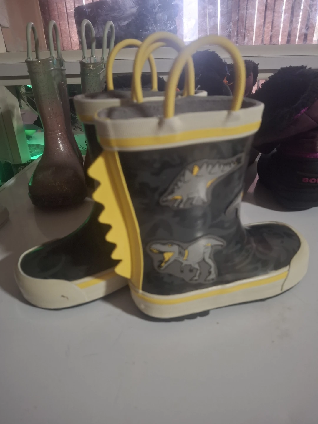 Dinosaur Rain Boots toddler size 7