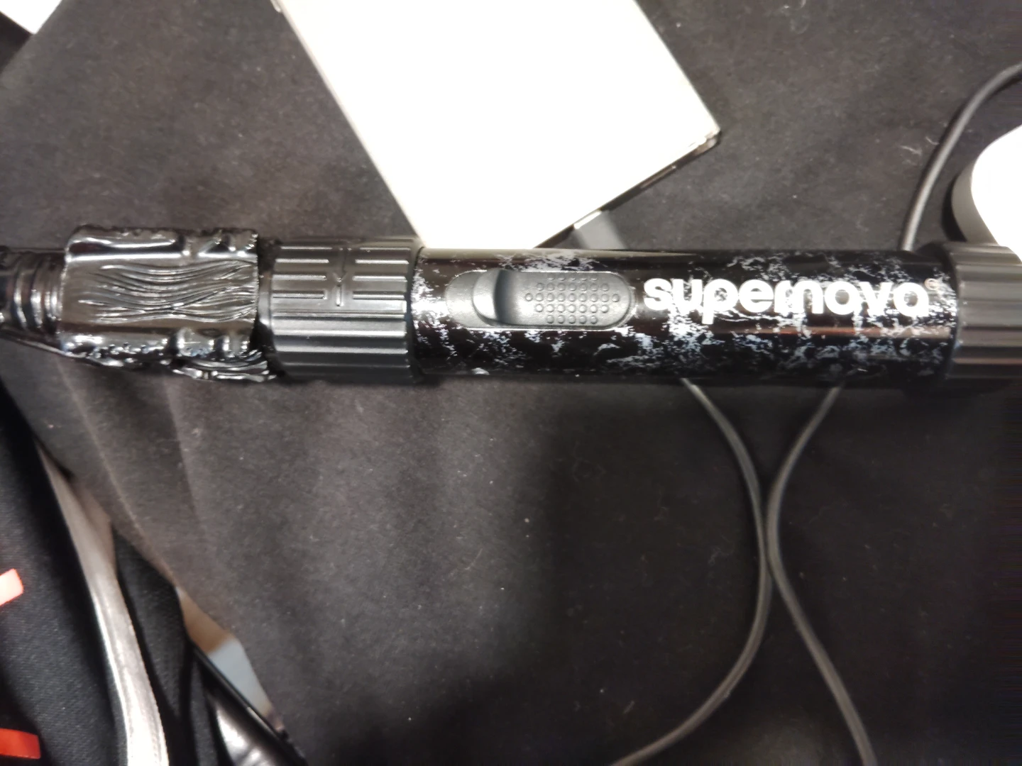 Supernova Black and White Dragon Handle Butane Torch Lighter