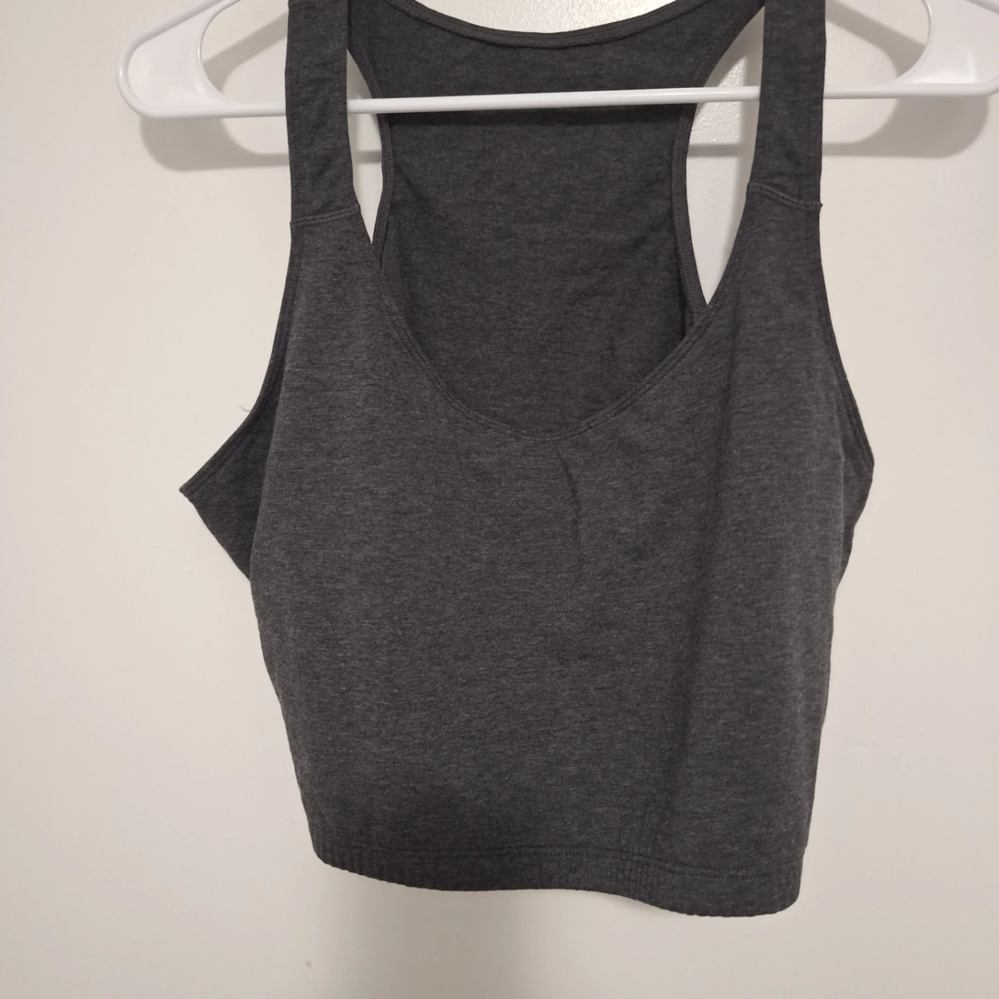 Fruit of the Loom Dark Grey Racerback Tank Top Size 8