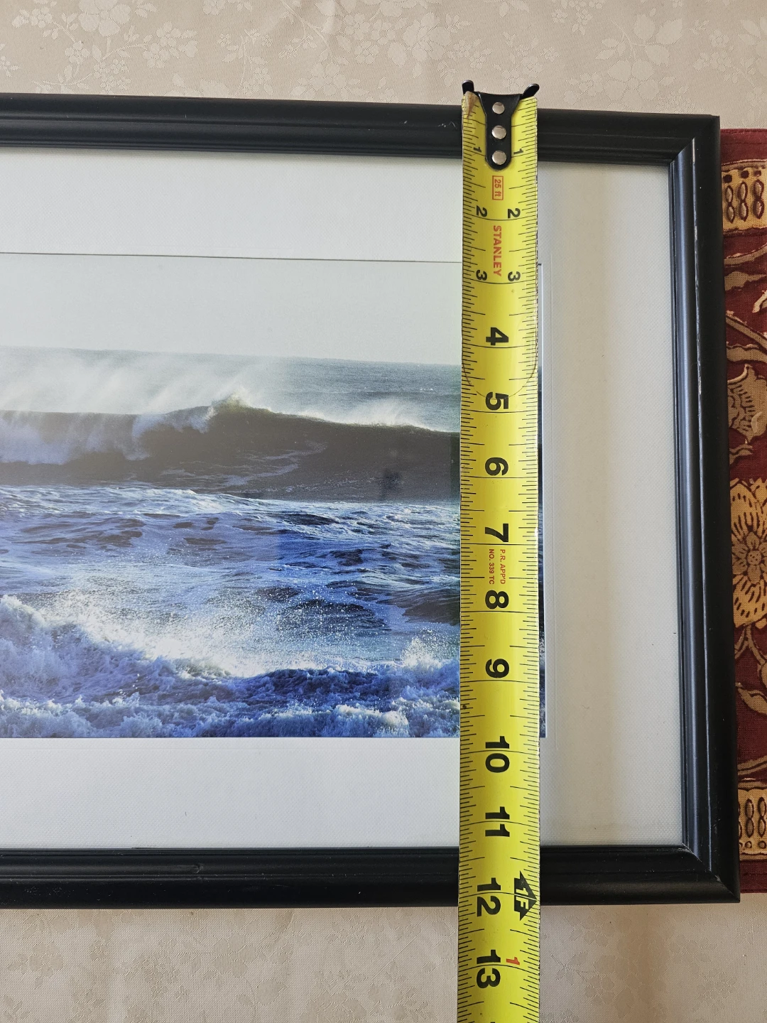 Framed Ocean Wave Print Wall Art - photo 2