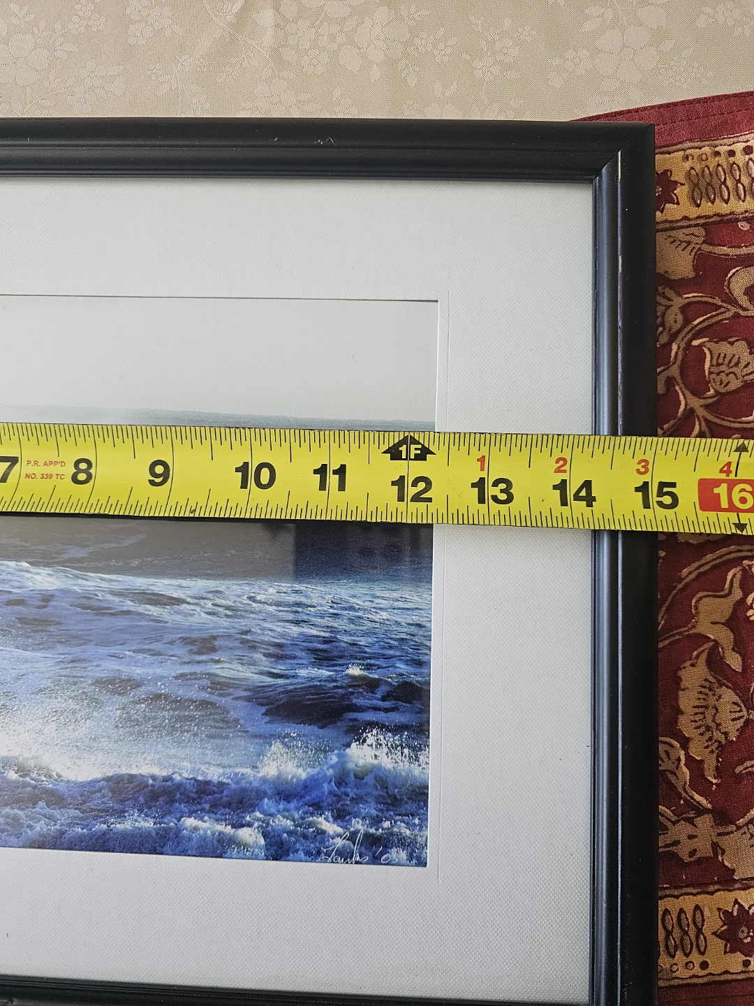Framed Ocean Wave Print Wall Art - photo 3