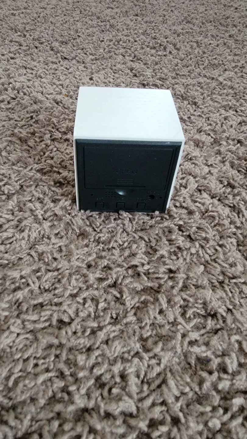 White Cube Digital Clock - photo 2