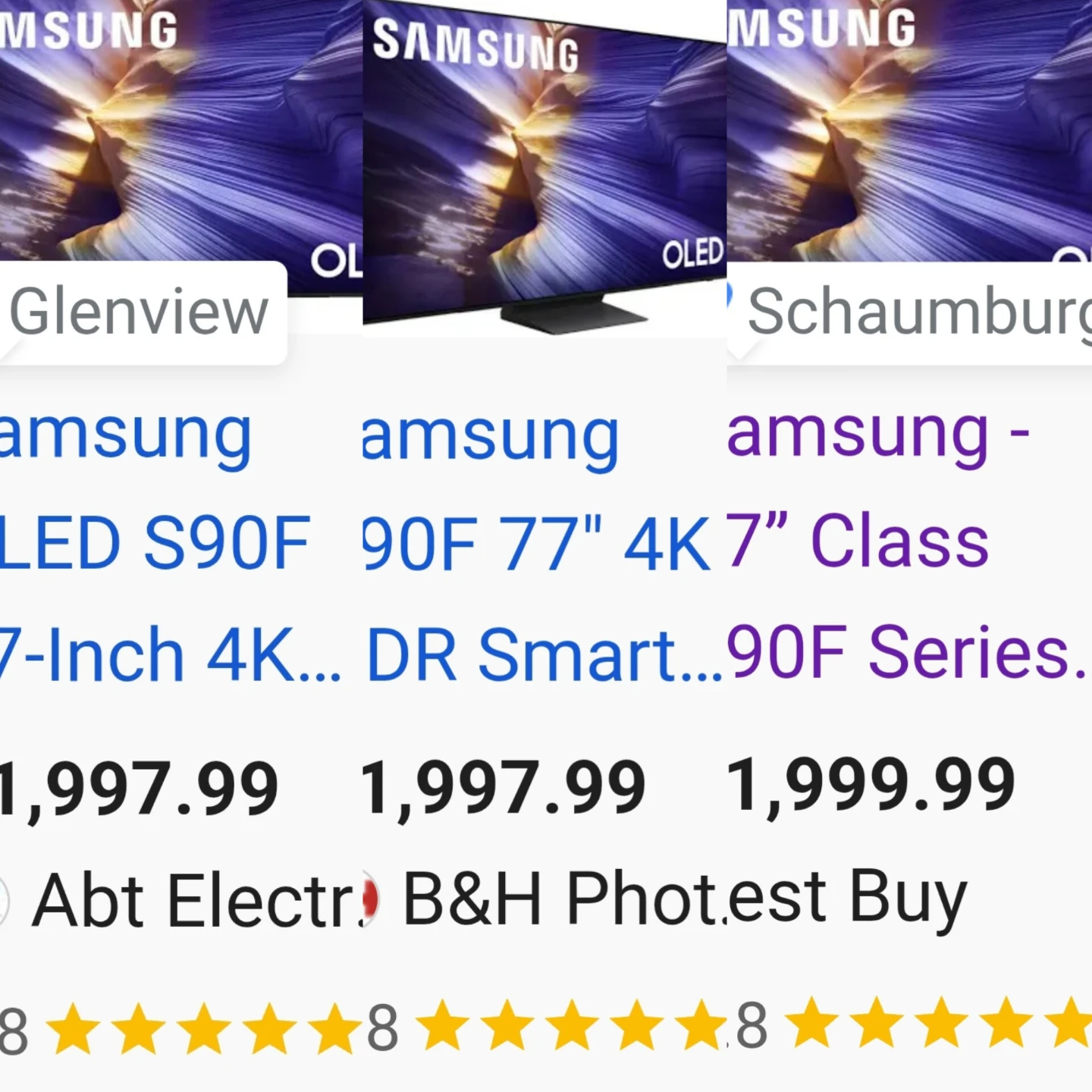 Samsung 77" S90F OLED TV " NEW " - photo 5