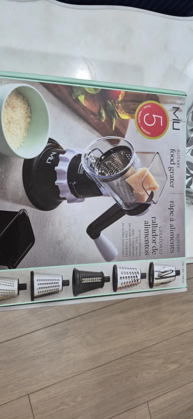 MIU Rotary Food Grater - 5 Blades