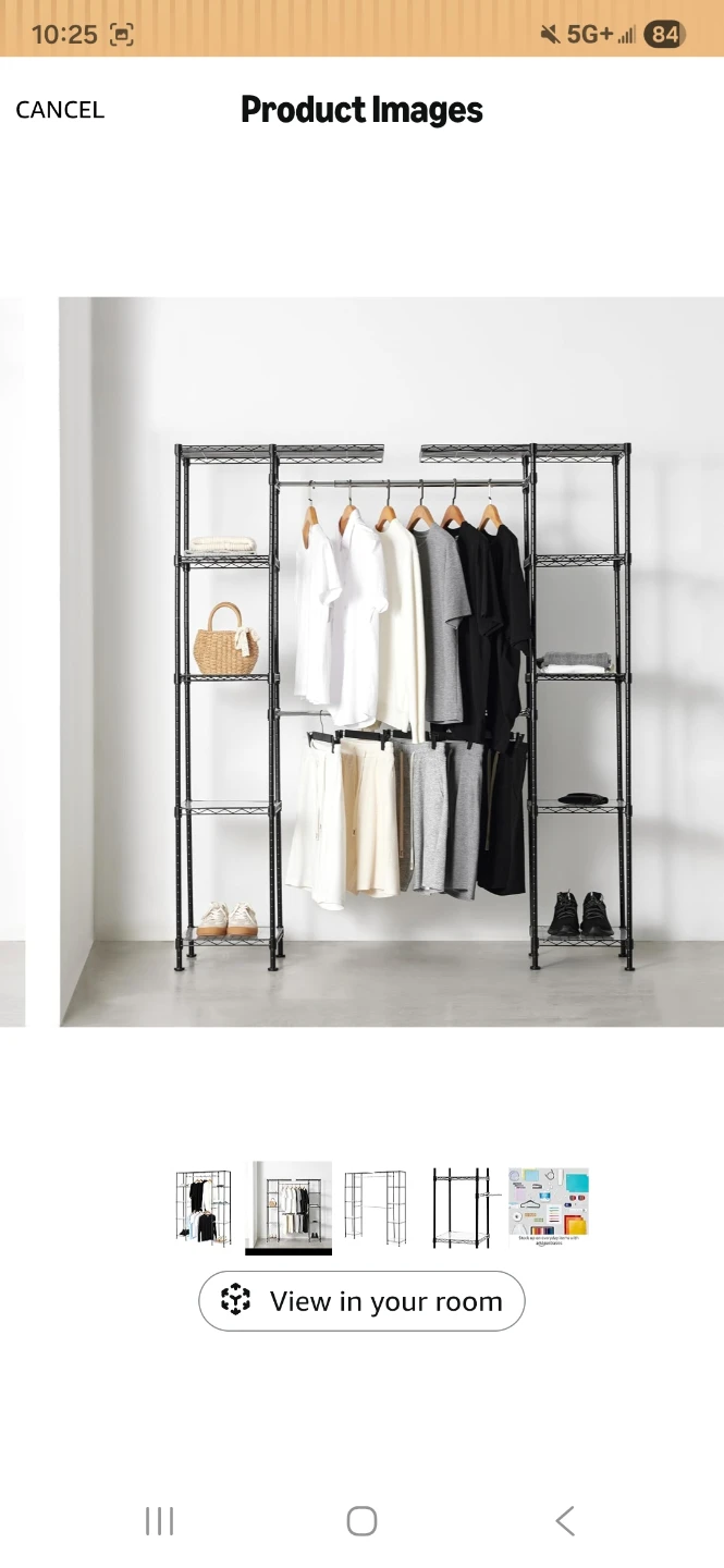Two Wire Shelving Garment Rack - photo 2