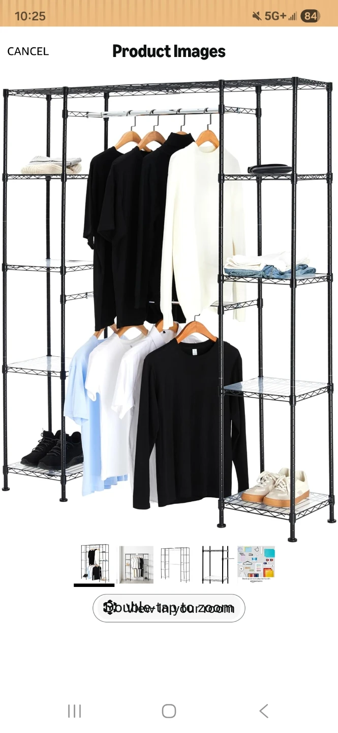 Two Wire Shelving Garment Rack - photo 3