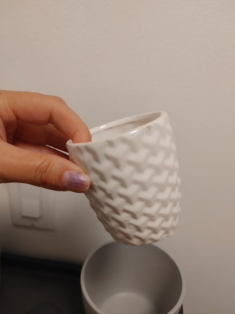 Small Textured Ceramic Pots - photo 4
