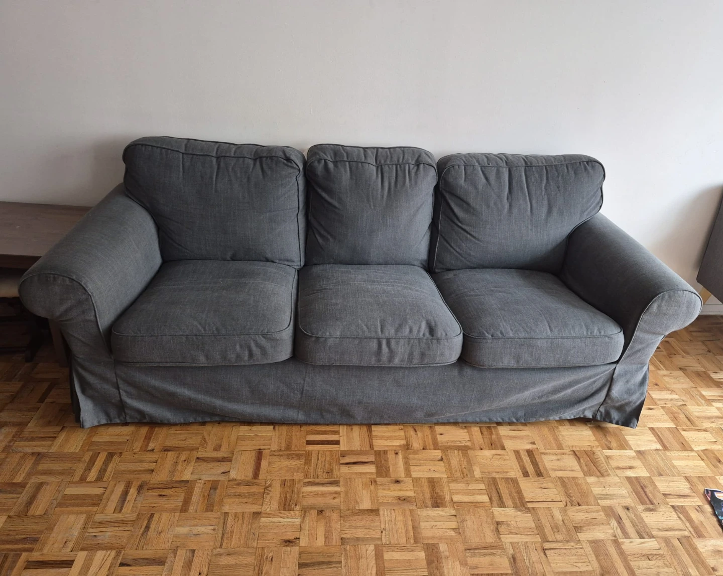 IKEA UPPPLAND 3-Seater Sofa - Hakebo Dark Grey - photo 2