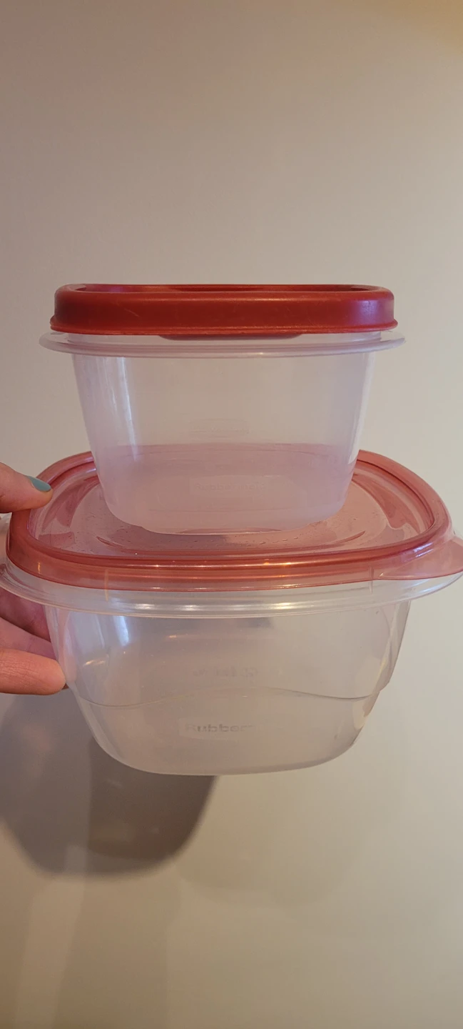 2 Rubbermaid Food Storage Containers with Lids 🌱