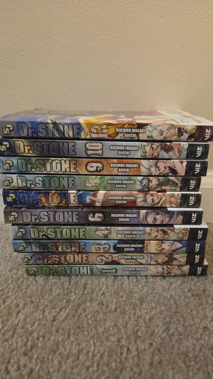 Dr. Stone Manga Volumes 1-4, 6-10, 313