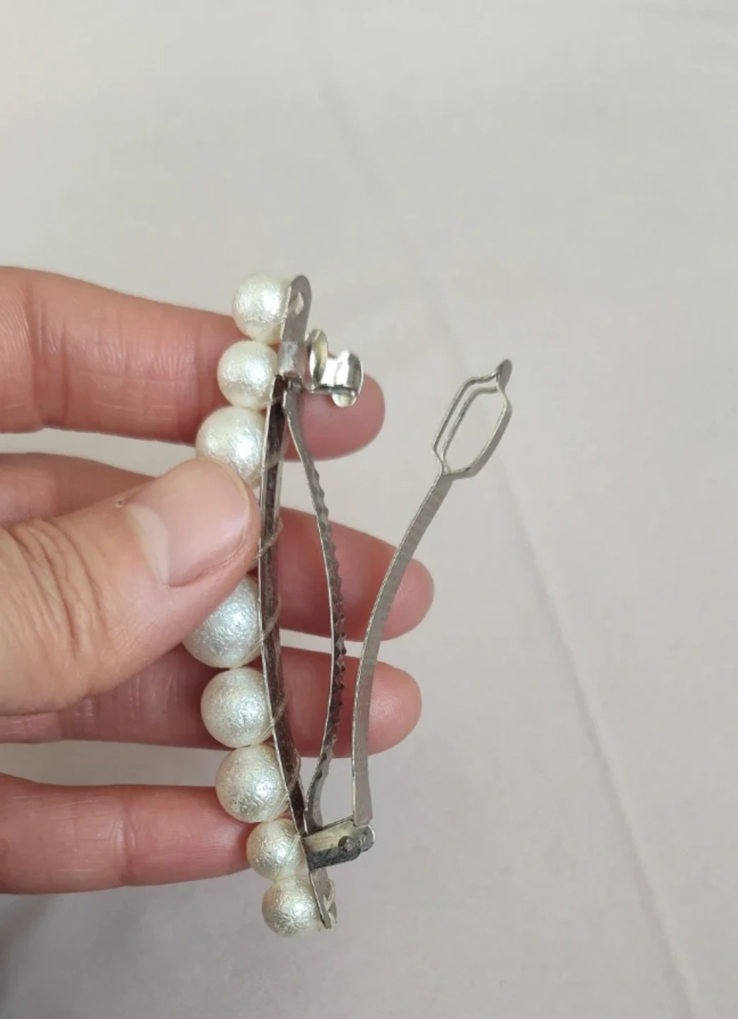 Pearl Barrette Hair Clip - photo 3