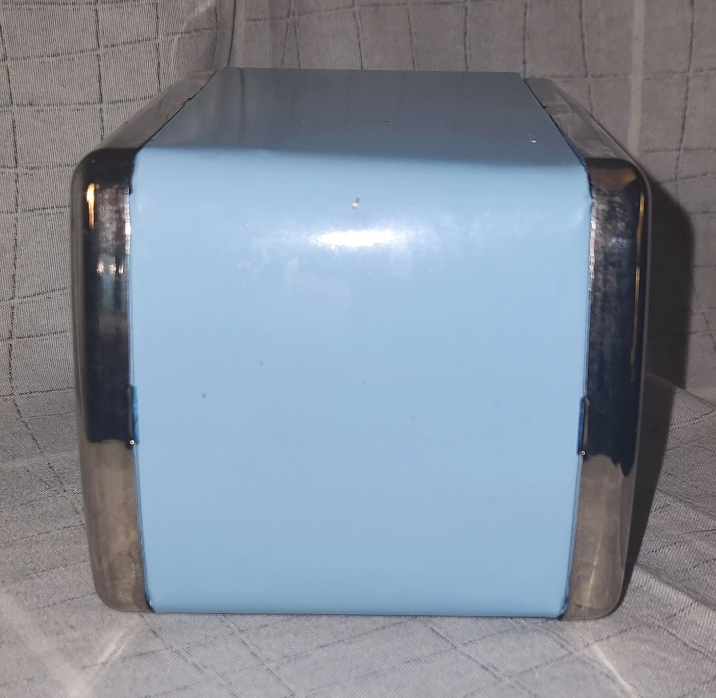 Light Blue Napkin Holder with Chrome Trim - photo 3