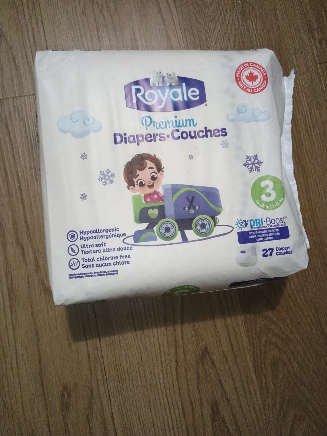 Royale Premium Diapers - Size 3 (27 Count)