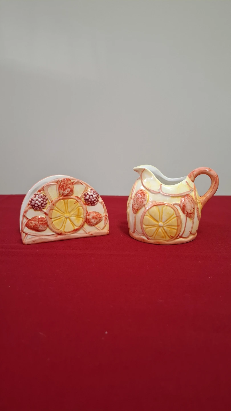 Napkin Holder & Creamer Set