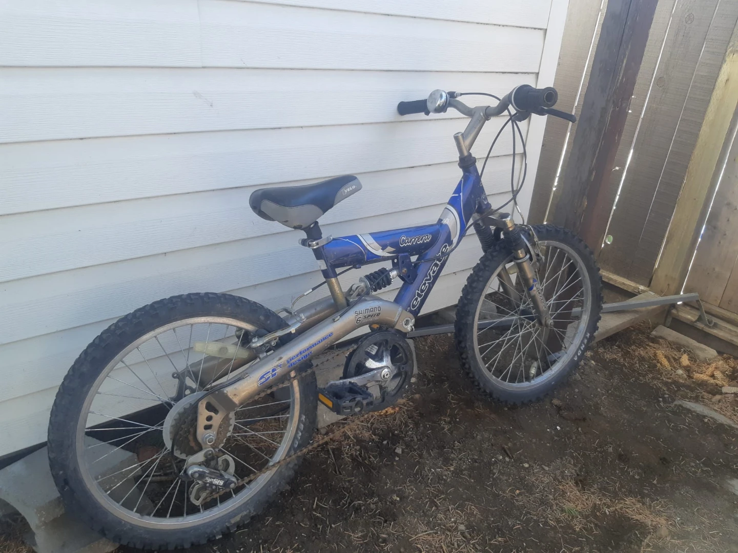Kids Blue Carrera kids bike