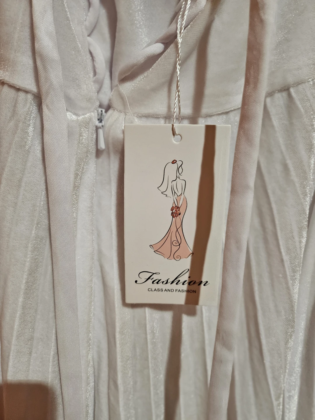 White Ruffle Off-Shoulder Maxi Dress - photo 4