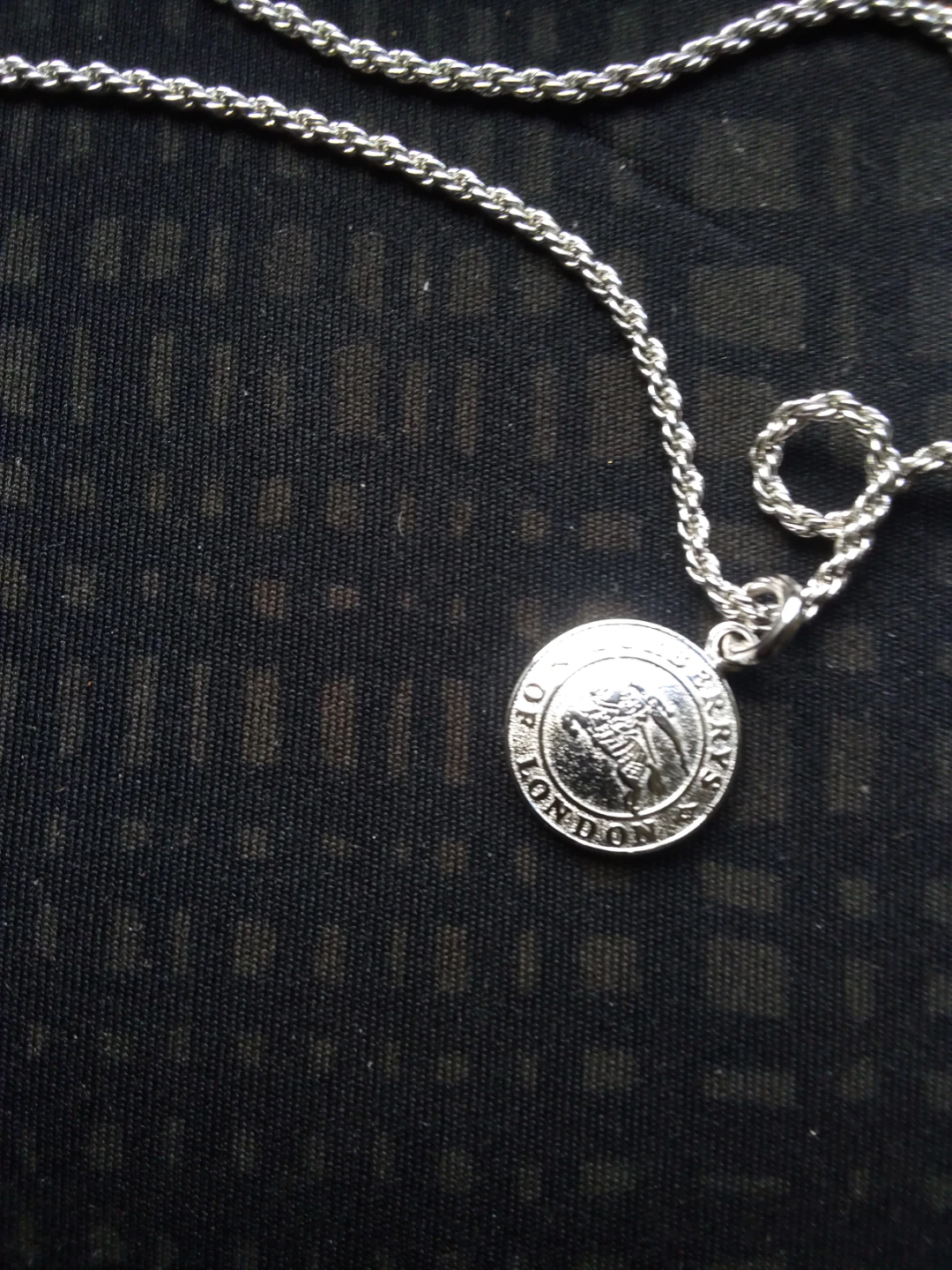 Burberry Silver Tone Pendant Necklace - photo 2