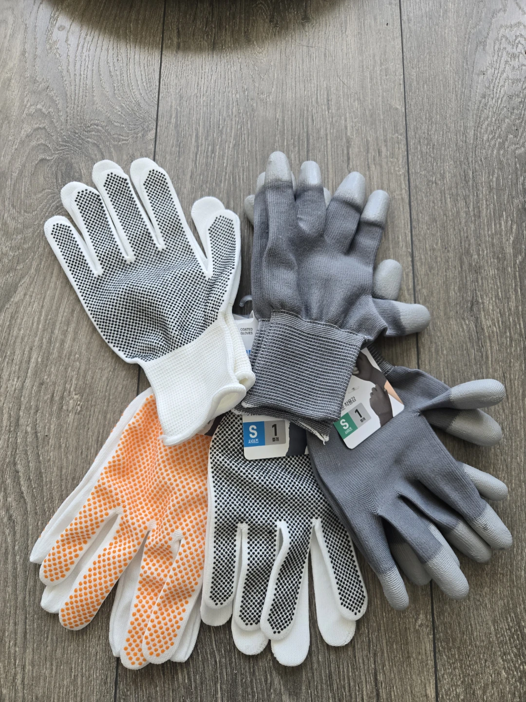 Coated Grip Gloves Size S (3 Pairs)
