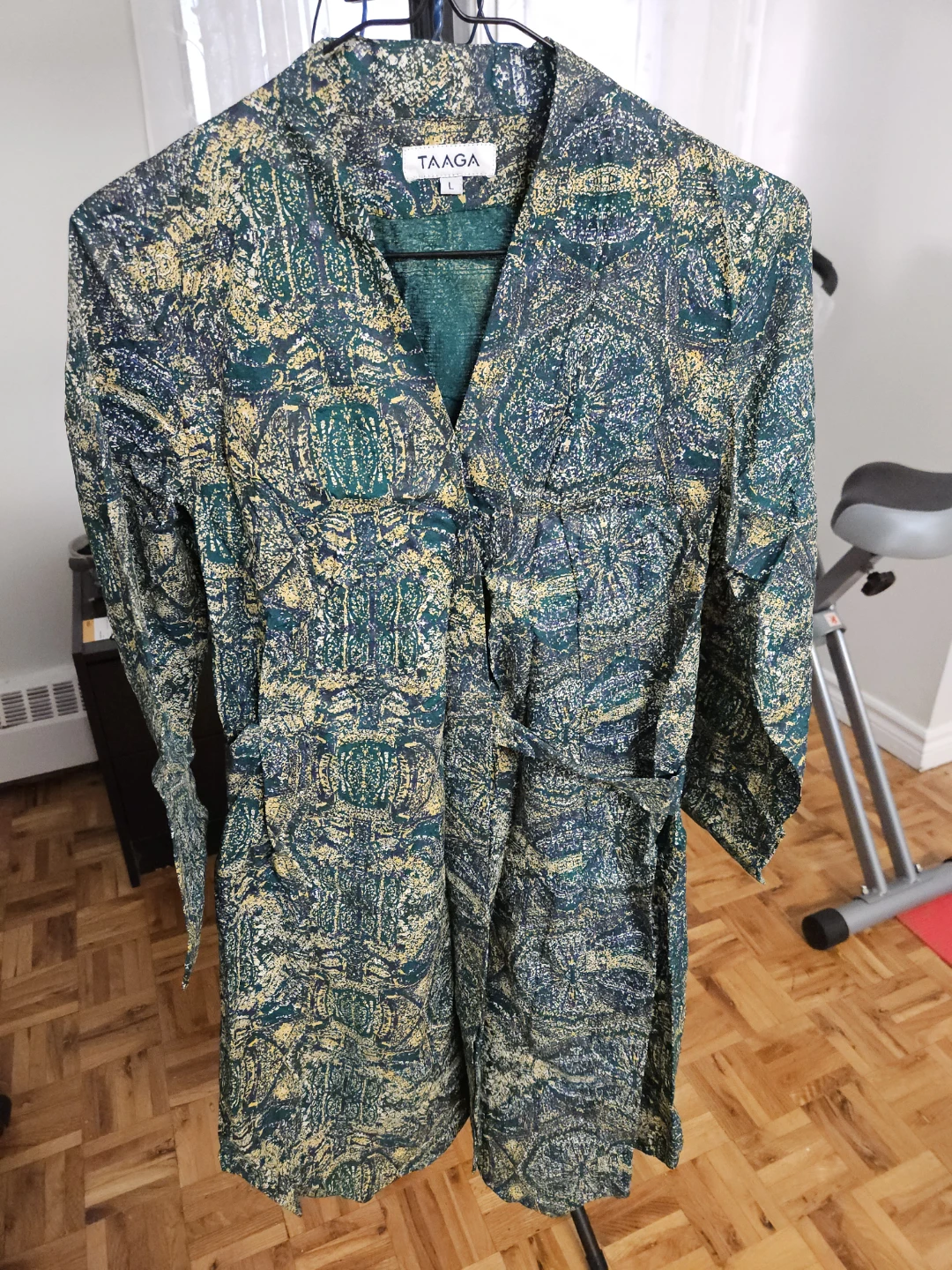 TAAGA Button-Up Shirt Dress Size L