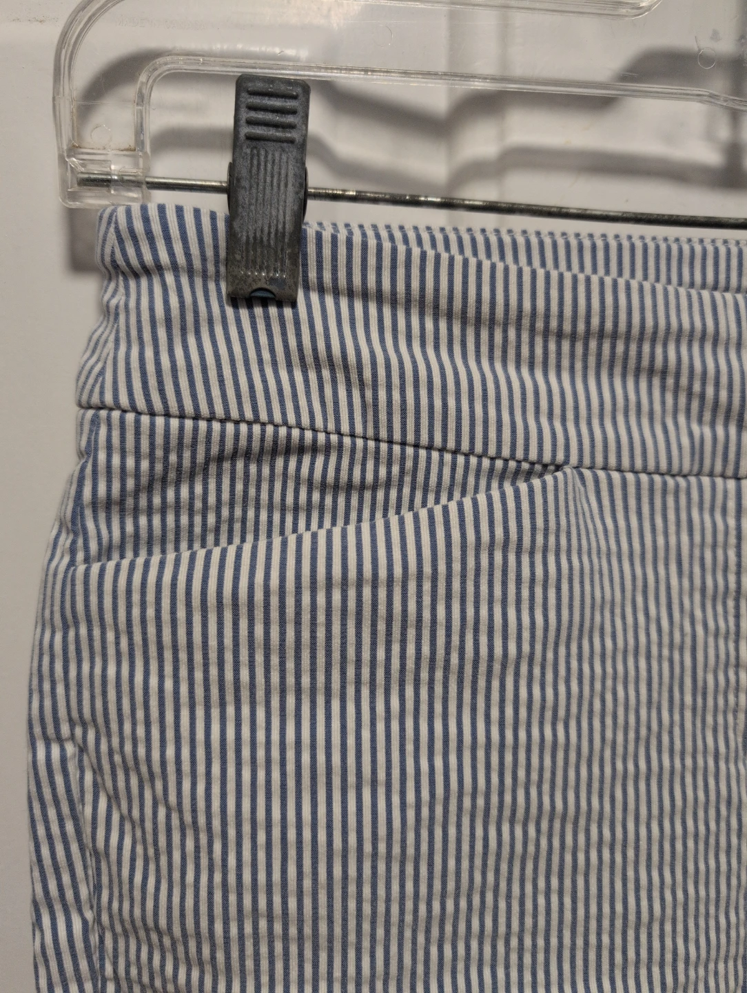 Hilary Radley Blue and White Striped Pants - Size 4 - photo 2