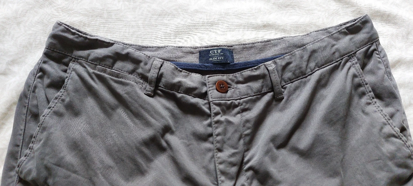 CTF Slim Fit Chinos - Grey - Size 34 - photo 2