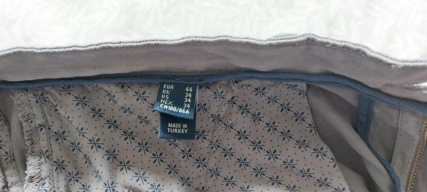 CTF Slim Fit Chinos - Grey - Size 34 - photo 3