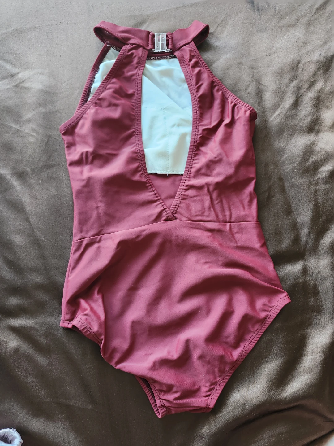 Maroon One-Piece Leotard - photo 2