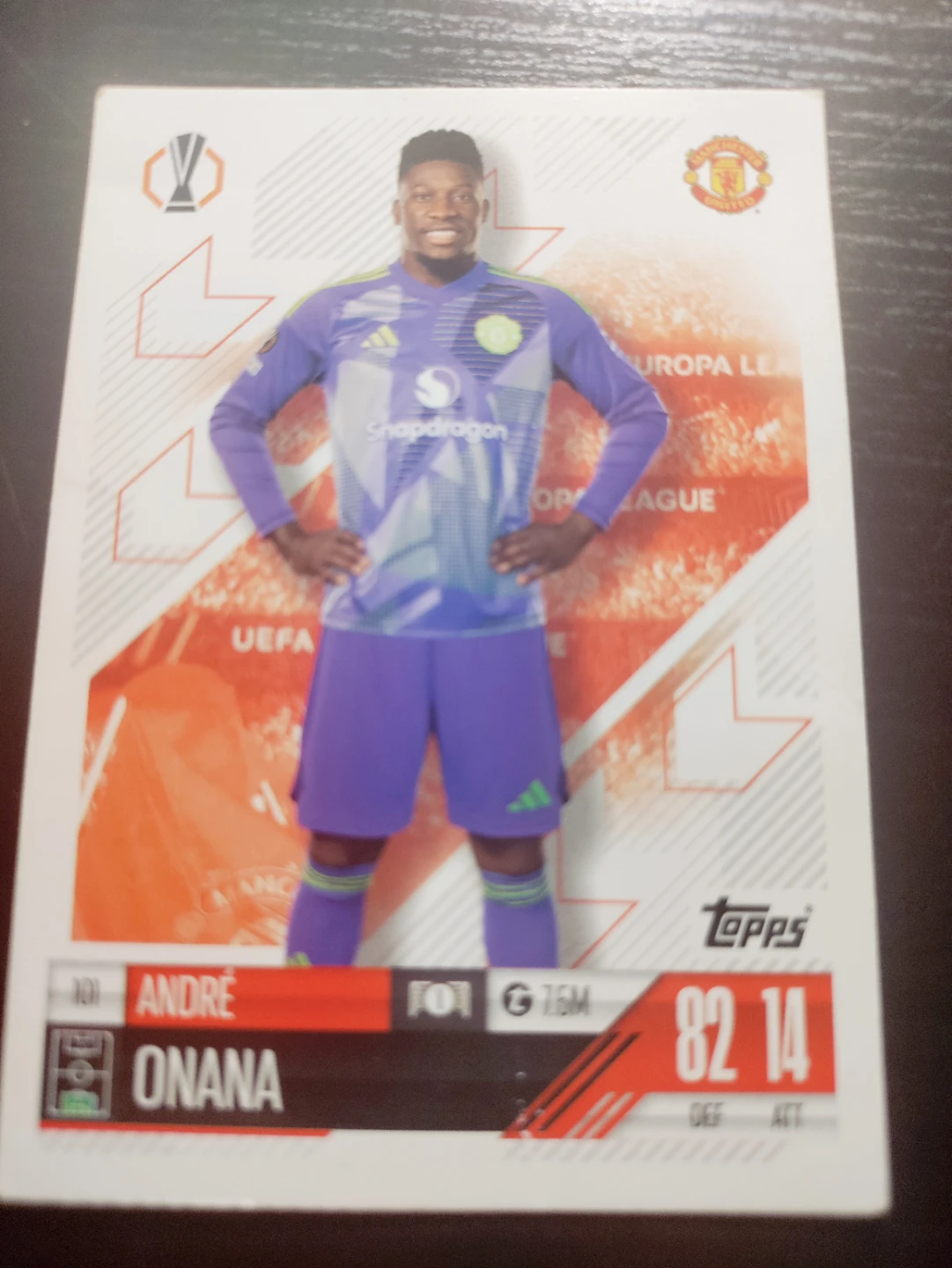 Topps Match Attax 2022/23 André Onana Trading Card