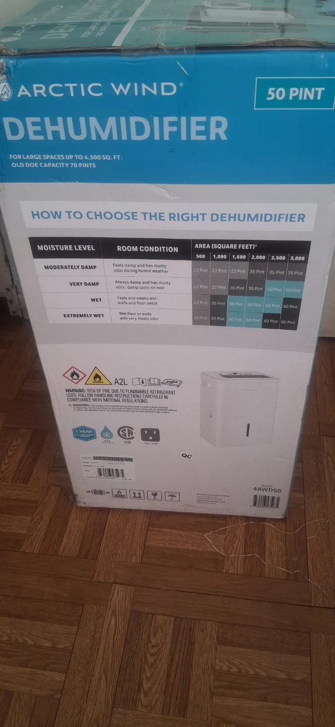 Arctic Wind 50 Pint Dehumidifier - photo 3