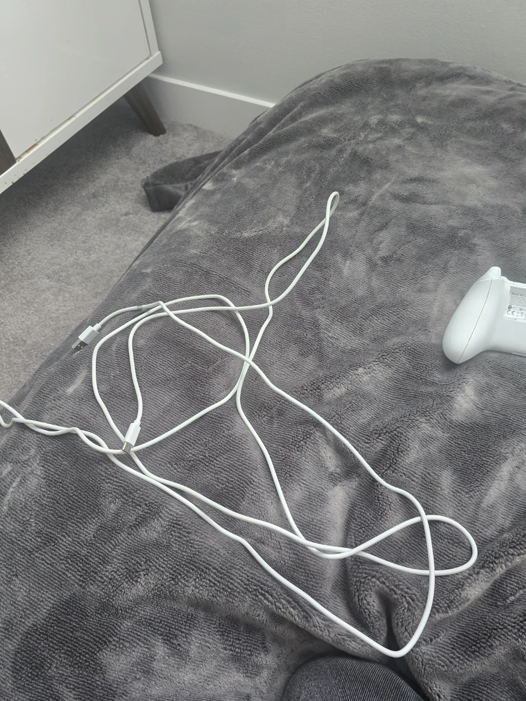 White Xbox Series S Console with Controller and Cables - photo 2
