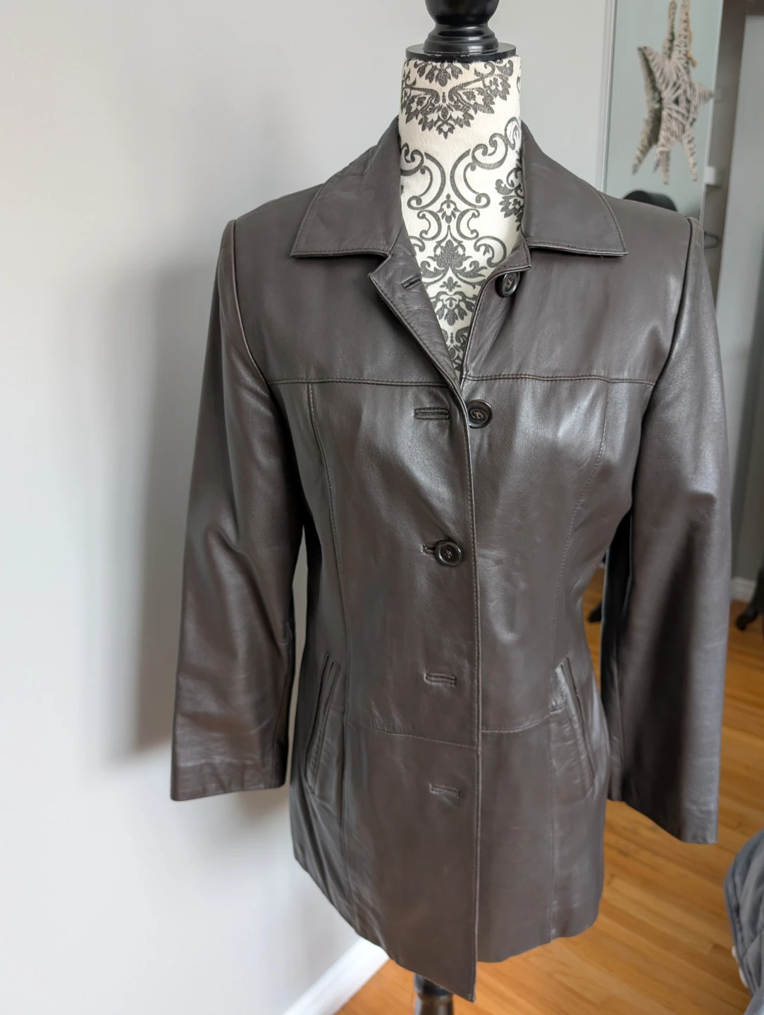 Danier Leather Jacket - Dark Brown