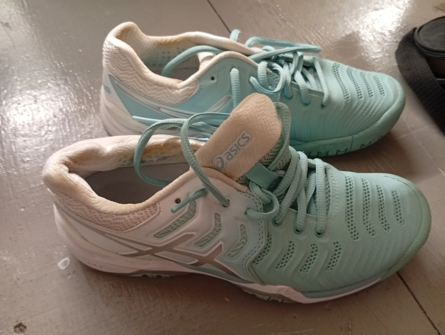 ASICS Women's Tennis Shoes Size 6.5 Teal - photo 4