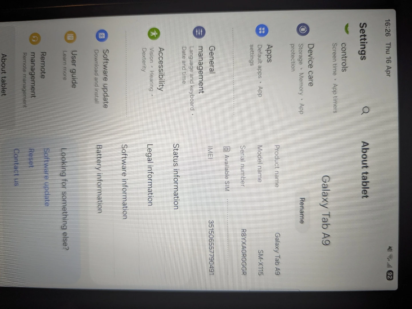 Samsung Galaxy Tab A9 Tablet - photo 2