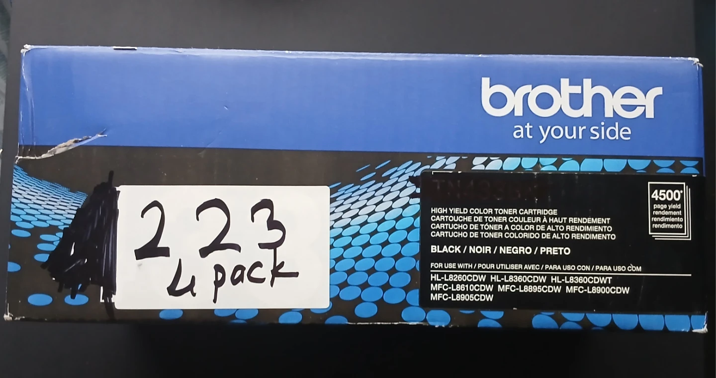 Brother TN-223 Standard Yield Toner Cartridge 4-Pack