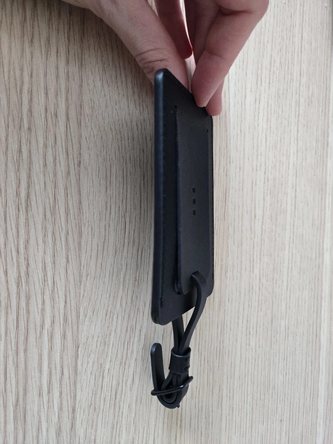 BN Monos Black Leather Luggage Tag - photo 4