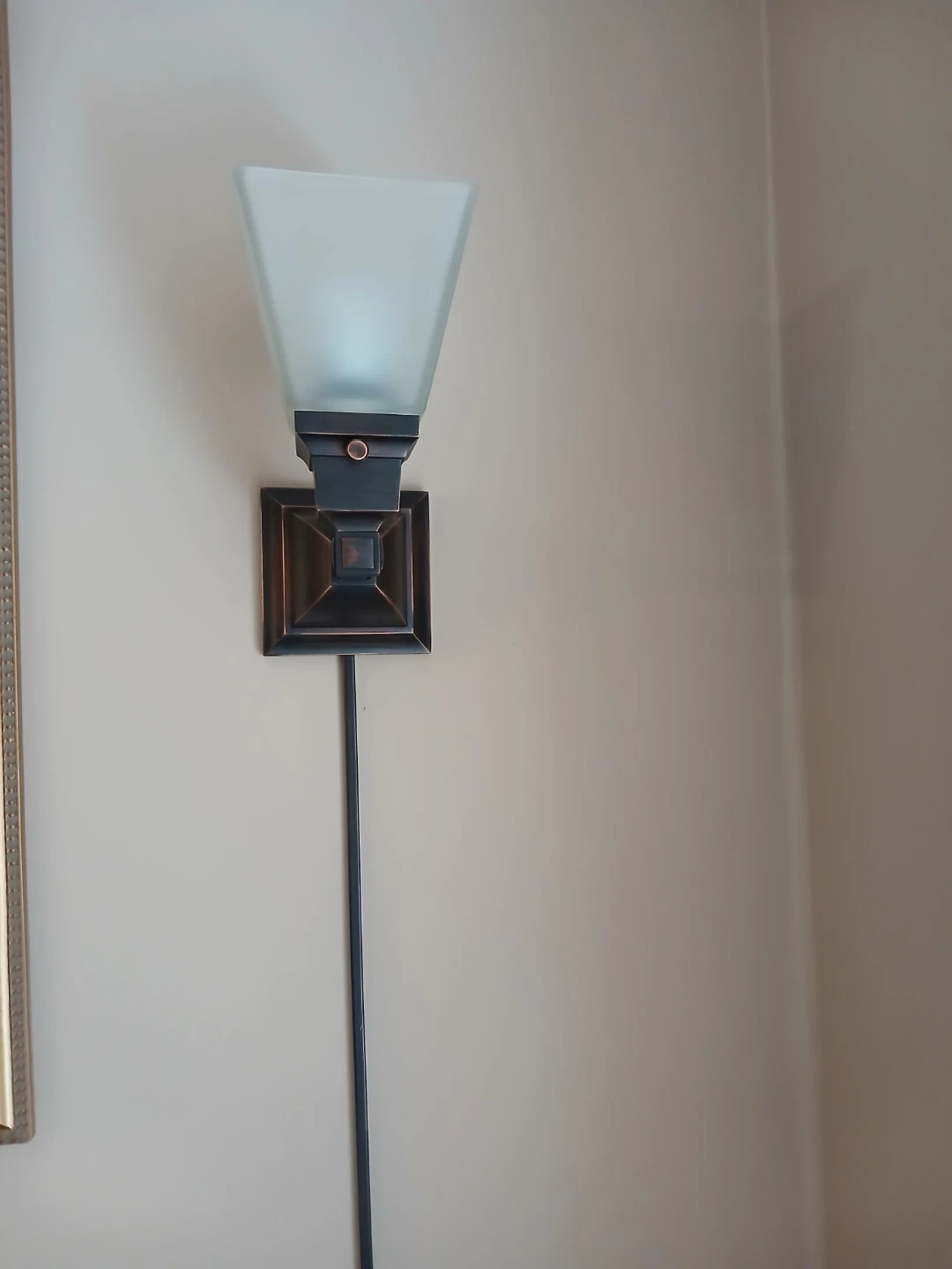 Wall Light fixture - plug in
