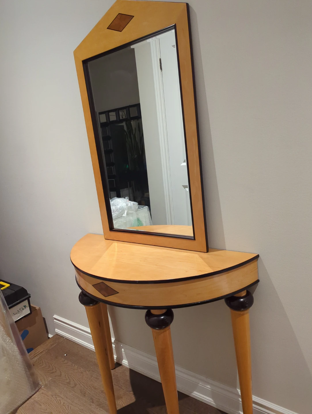 Console Table with Mirror