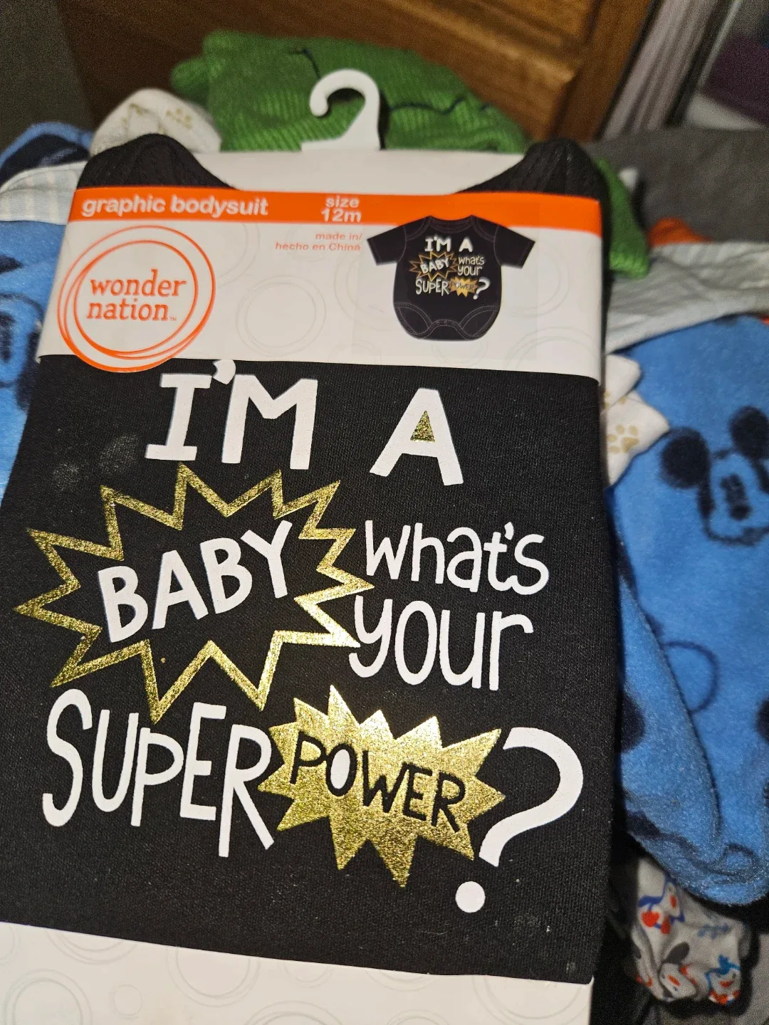 Wonder Nation Baby Bodysuit Size 12m