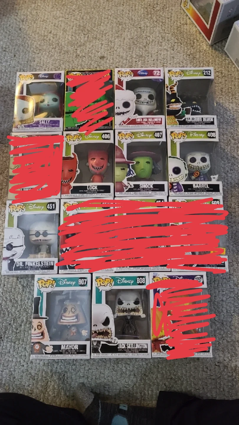 Disney Nightmare Before Christmas Funko Pops