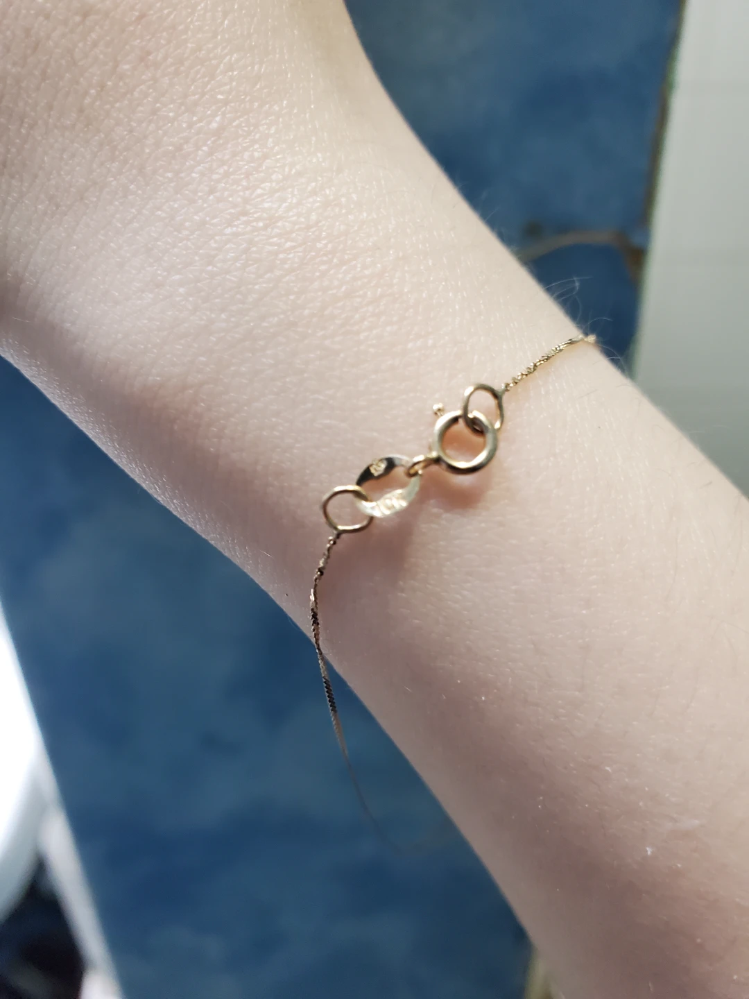 Vintage dainty 7.2 inch 10K gold bracelet